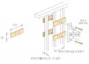 川口技研　物干取付パーツ　手すり格子ピッチ150まで取付用　HP-4