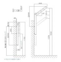 川口技研　腰壁用上下式ホスクリーン ローコストタイプ　GP-45