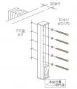 川口技研 物干取付パーツ木下地(間柱)用ジカ付パーツ HP-13G