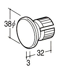 ロイヤル Hバーエンダースチール　クローム　HEB-25